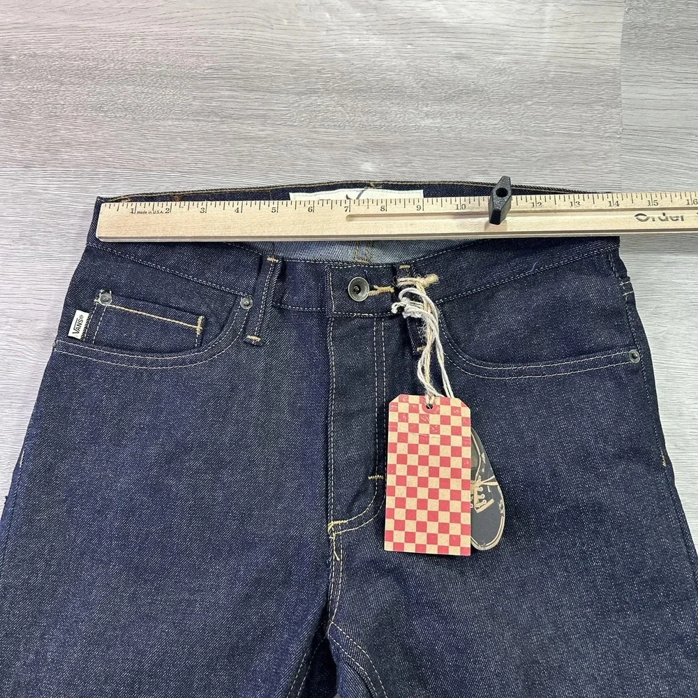 NEW Vans Jeans‎ Mens 28x30 Dark Wash Blue V56 Standard Straight Stretch Denim